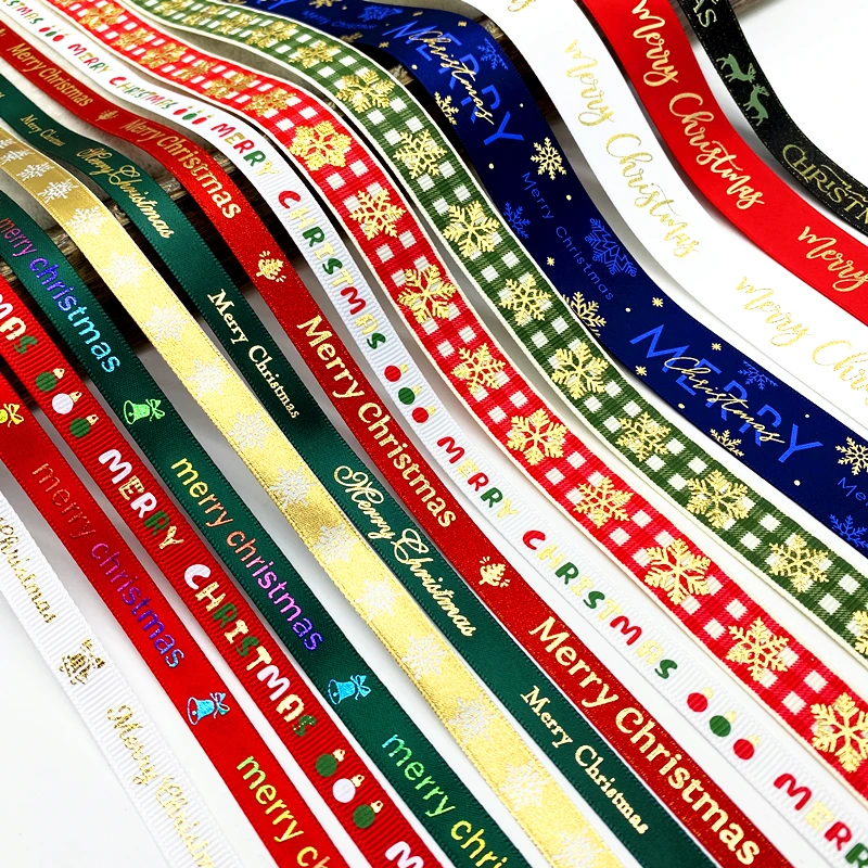 Various Styles High Quality Christmas Ribbons Printed Grosgrain Ribbons for Gift Wrapping Wedding Decoration Hair Bows DIY
Various Styles High Quality Christmas Ribbons Printed Grosgrain Ribbons for Gift Wrapping Wedding Decoration Hair Bows DIY