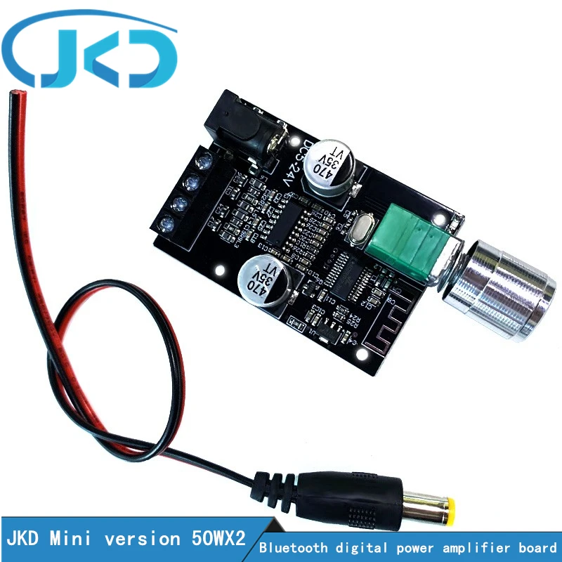 Mini version 502L Bluetooth 5.0 digital power amplifier board 2.0 dual channel 50WX2 volume with switch and shell
Mini version 502L Bluetooth 5.0 digital power amplifier board 2.0 dual channel 50WX2 volume with switch and shell