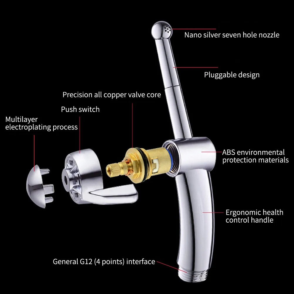 Аксессуары для кухонной раковины, эргономичный смеситель, ручное покрытие из АБС-пластика для туалета, домашний распылитель для биде, чистя... 
Аксессуары для кухонной раковины, эргономичный смеситель, ручное покрытие из АБС-пластика для туалета, домашний распылитель для биде, чистя...