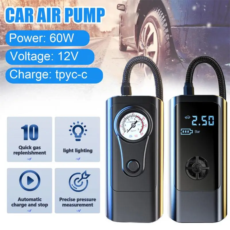 Air Pump Tire Inflator 12V 150PSI Portable Compressor Digital Cordless Car Tyre Inflator For Bicycle Balls Auto Accessories
Air Pump Tire Inflator 12V 150PSI Portable Compressor Digital Cordless Car Tyre Inflator For Bicycle Balls Auto Accessories
