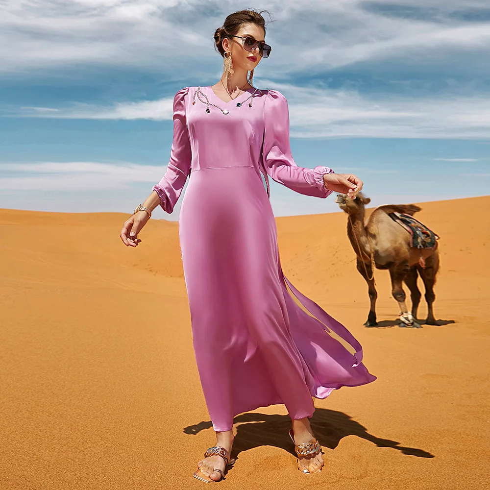 Muslim Women Djellaba Long Arabic Dress Abaya Dubai Kaftan Casual Traditional Moroccan Jelaba Islam Clothing Ramadan Caftan Robe
Muslim Women Djellaba Long Arabic Dress Abaya Dubai Kaftan Casual Traditional Moroccan Jelaba Islam Clothing Ramadan Caftan Robe