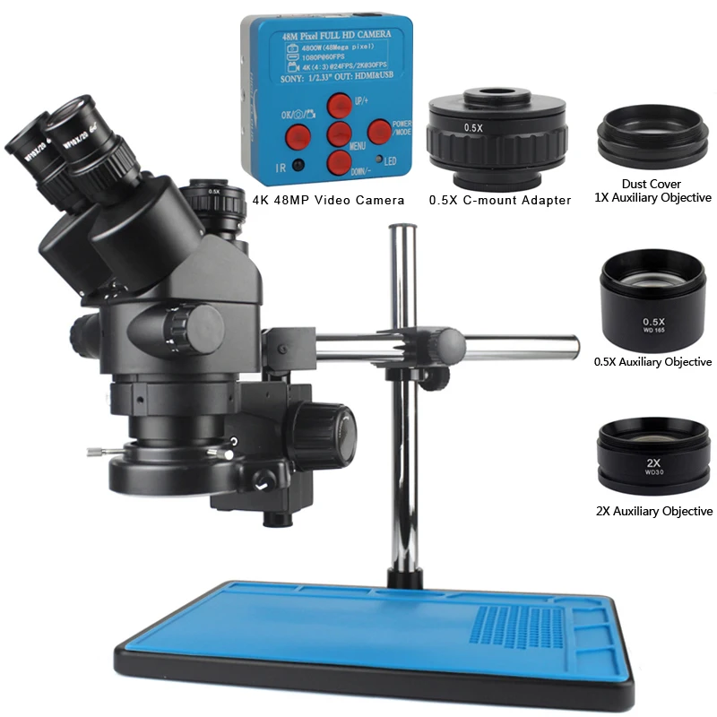 1080P 48MP 4K HDMI USB VGA C Mount Video Camera 7X-45X Simul-Focal Stereo Trinocular Microscope Phone Soldering PCB Repair
1080P 48MP 4K HDMI USB VGA C Mount Video Camera 7X-45X Simul-Focal Stereo Trinocular Microscope Phone Soldering PCB Repair