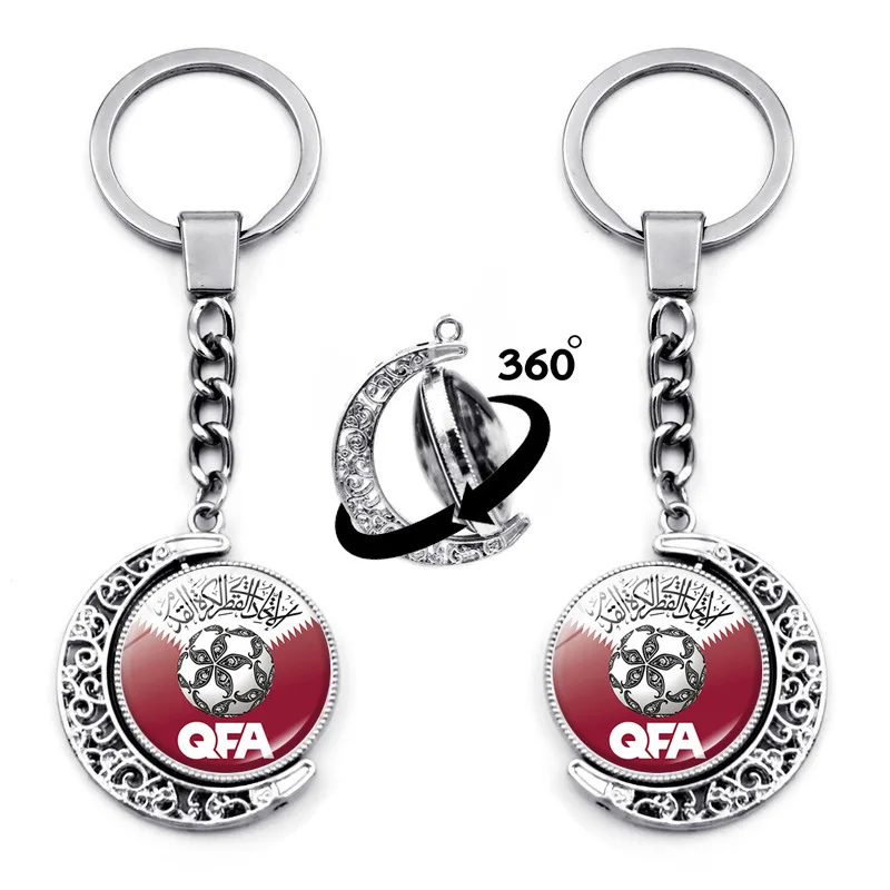 2022 Qatar World Cup Key Chain Pendant Team Emblem Double-sided Rotating Metal Key Chain for Men's Car Key Chain Souvenir Gift
2022 Qatar World Cup Key Chain Pendant Team Emblem Double-sided Rotating Metal Key Chain for Men's Car Key Chain Souvenir Gift
