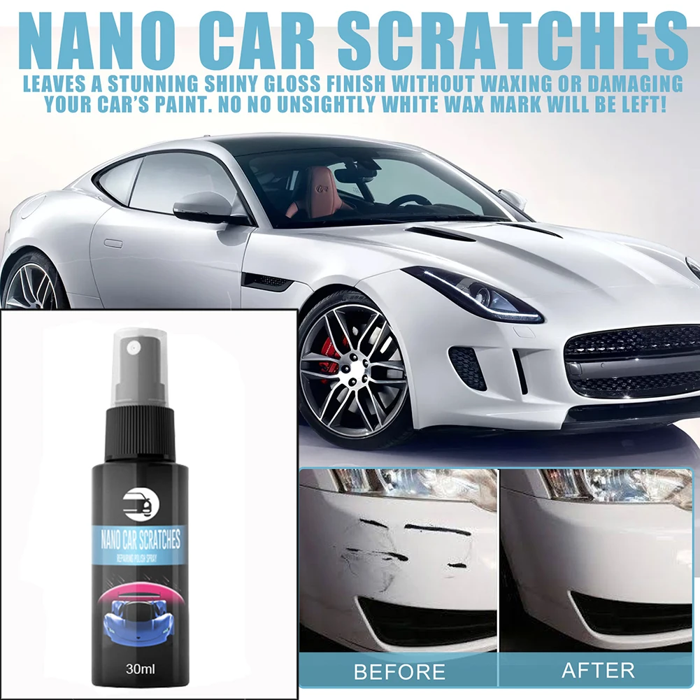 30ml Car Scratch Remover Nano Spray Scratch Eraser Surface Repair+sponge Car Wash Maintenance Scratch Repair Spray
30ml Car Scratch Remover Nano Spray Scratch Eraser Surface Repair+sponge Car Wash Maintenance Scratch Repair Spray
