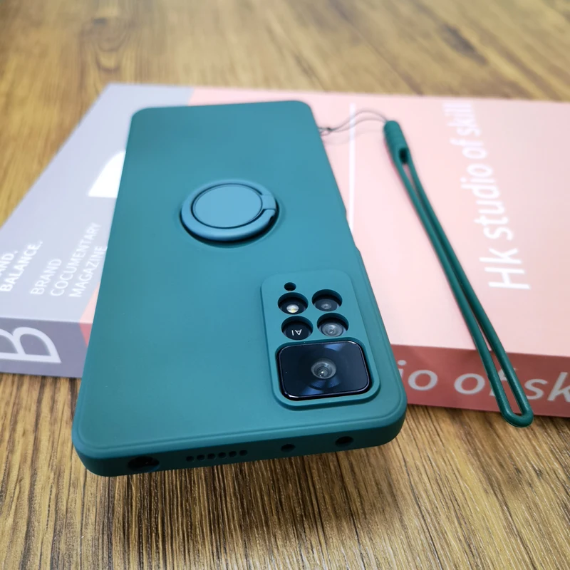 Luxury Magnetic Silicone Case For Xiaomi Redmi Note 11 11E E Pro 11S Note11 11Pro Soft Full Protective Cover With Ring Holder on
Luxury Magnetic Silicone Case For Xiaomi Redmi Note 11 11E E Pro 11S Note11 11Pro Soft Full Protective Cover With Ring Holder on