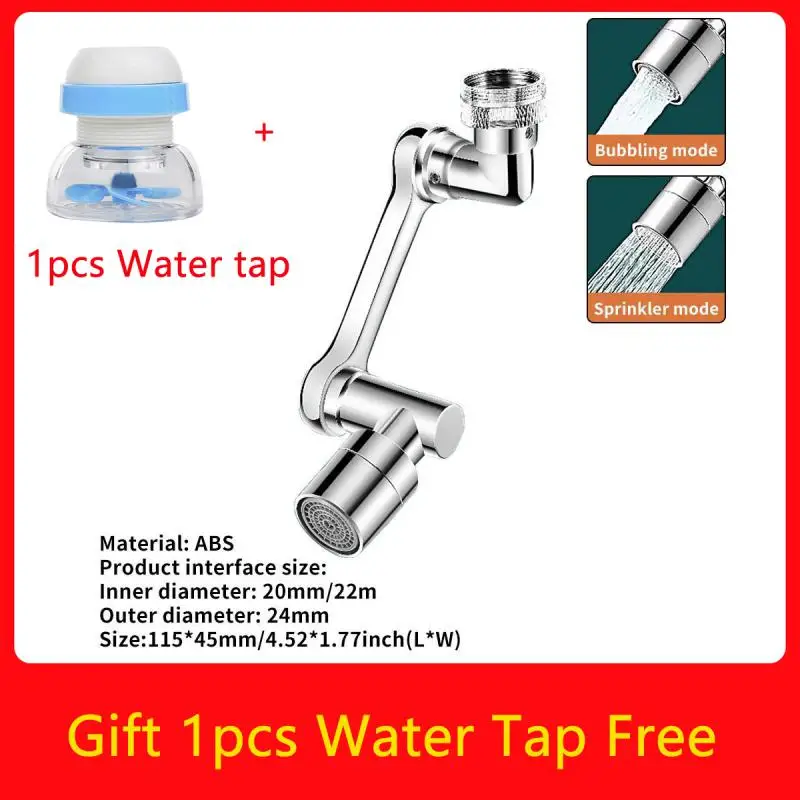 Multi-functional Rotary Nozzle Faucet Extenders Tap 1080 ° Universal Washbasin Bubbler Mechanical Arm Extender Bathroom
Multi-functional Rotary Nozzle Faucet Extenders Tap 1080 ° Universal Washbasin Bubbler Mechanical Arm Extender Bathroom