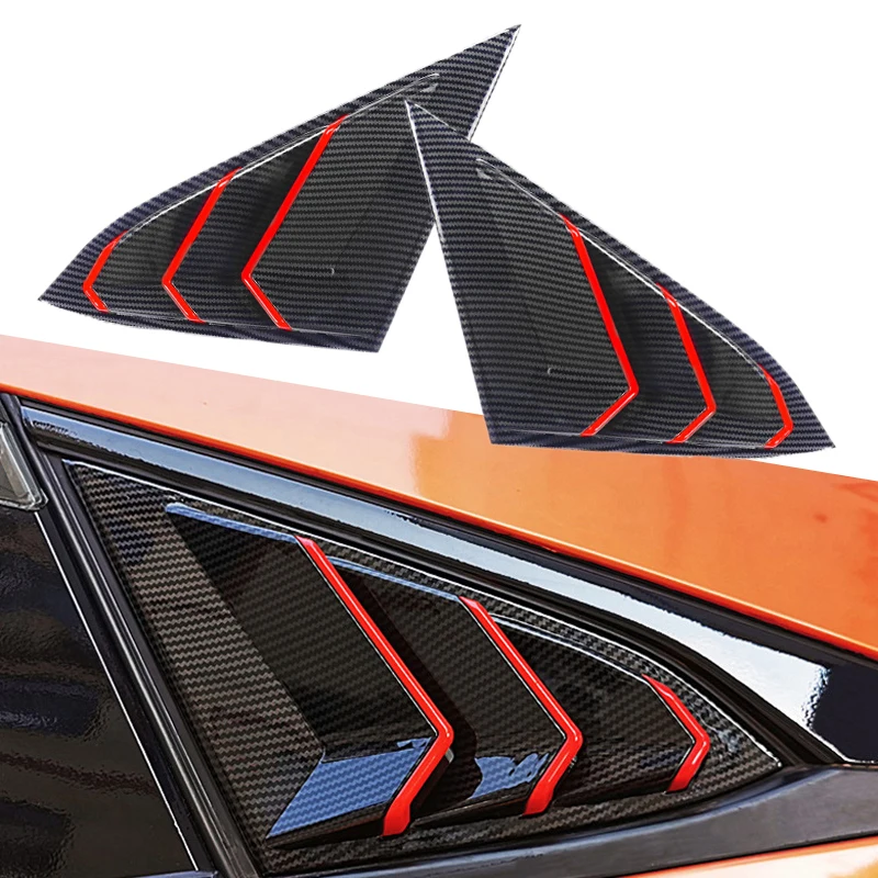 1 Pair Car Rear Side Vent Window Louver Carbon Fiber Texture Plastic Fit for Honda Civic 10th Hatchback 2016-2018 2019 2020 2021
1 Pair Car Rear Side Vent Window Louver Carbon Fiber Texture Plastic Fit for Honda Civic 10th Hatchback 2016-2018 2019 2020 2021