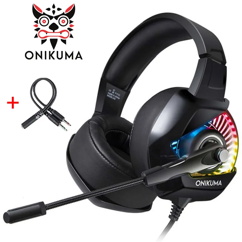 ONIKUMA-K6 Gaming Headset Stereo Game Headphones With Mic RGB LED Light For Xbox One Computer PC PS4 Gamer Headphones
ONIKUMA-K6 Gaming Headset Stereo Game Headphones With Mic RGB LED Light For Xbox One Computer PC PS4 Gamer Headphones