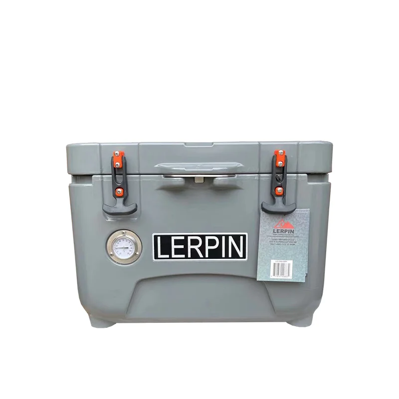 25 шт., темно-серая пластиковая коробка-холодильник для пикника 
25 шт., темно-серая пластиковая коробка-холодильник для пикника