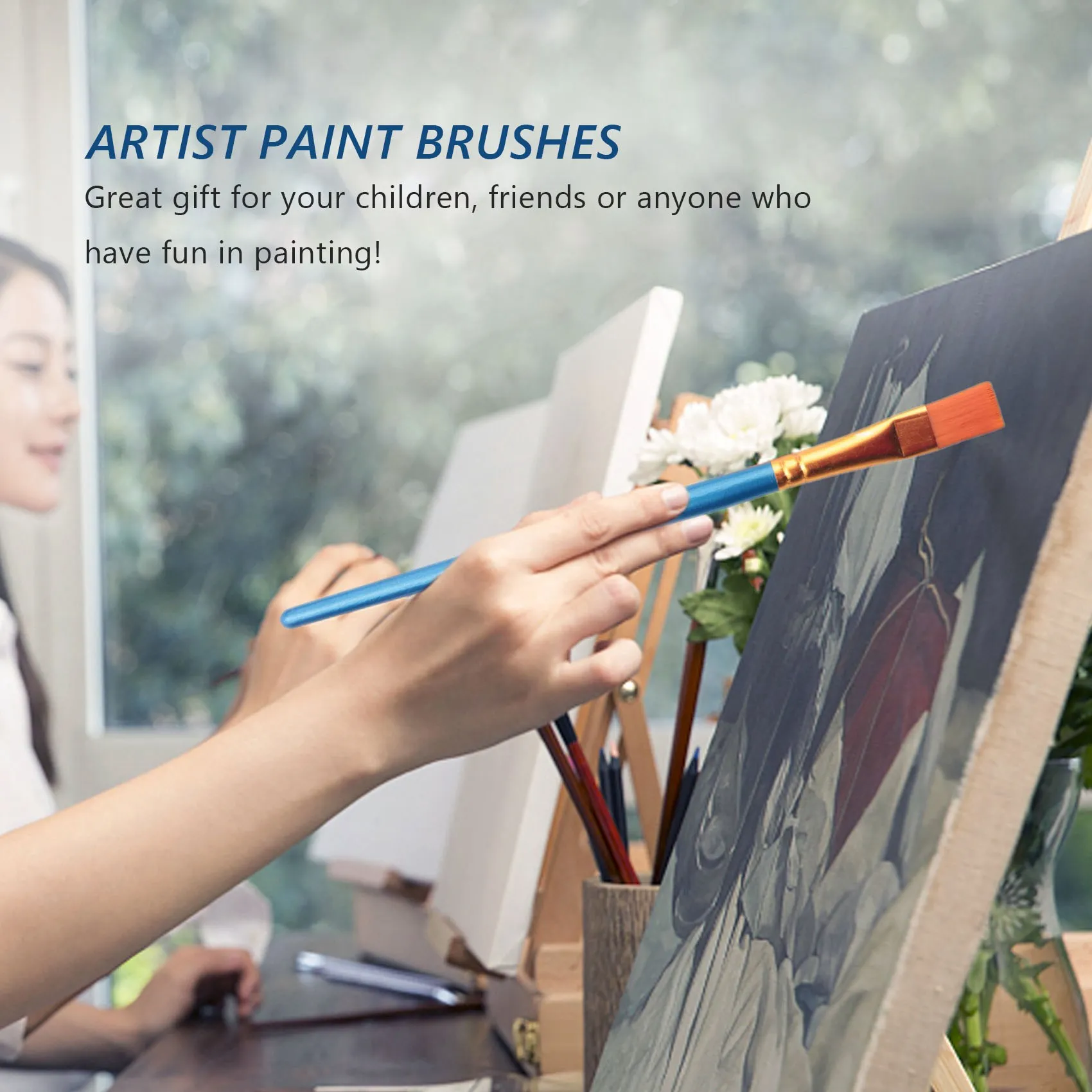 100 Pieces Paint Brush Set Professional Paint Brushes Artist for Watercolor Oil Acrylic Painting (10-Pack 100PCS)
100 Pieces Paint Brush Set Professional Paint Brushes Artist for Watercolor Oil Acrylic Painting (10-Pack 100PCS)