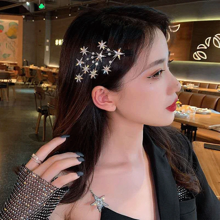 Personalized Star Tree Branch, Water Diamond Duck Mouth Clip, Korean Version, Sen Series, Back Head Spoon Edge Clip, Headwear
Personalized Star Tree Branch, Water Diamond Duck Mouth Clip, Korean Version, Sen Series, Back Head Spoon Edge Clip, Headwear