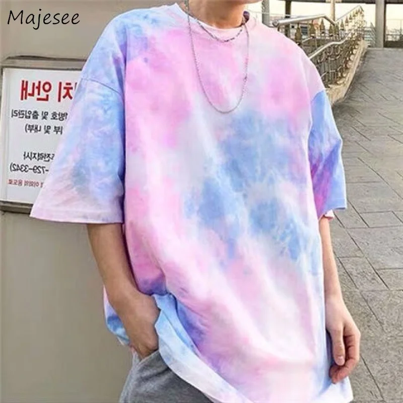 Men Short Sleeve T-Shirt O-neck Tie Dye Casual Gradient Color Colorful Streetwear Loose Hip-hop College Summer
Men Short Sleeve T-Shirt O-neck Tie Dye Casual Gradient Color Colorful Streetwear Loose Hip-hop College Summer