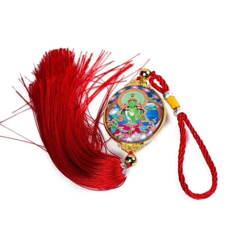 Green Tara Pendant with Tassel Car Hanging Ornament Living Room Feng Shui Cure Home Decor Buddhism Decoration
Green Tara Pendant with Tassel Car Hanging Ornament Living Room Feng Shui Cure Home Decor Buddhism Decoration
