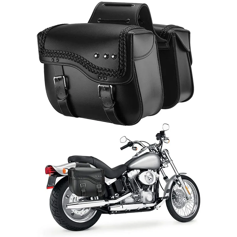 2pcs Motorcycle Saddlebags Synthetic Leather Side Bags Tool Storage Bag High capacity Universal for Honda/Suzuki/Kawasaki/Yamaha
2pcs Motorcycle Saddlebags Synthetic Leather Side Bags Tool Storage Bag High capacity Universal for Honda/Suzuki/Kawasaki/Yamaha