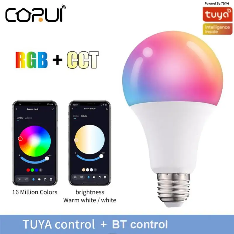 Tuya Smart LED Bulb Light 10W Bluetooth-compatible Lamp E27 RGBW Led Lamp Color Changing Lampada RGB+CCT Decor Home AC85-265V
Tuya Smart LED Bulb Light 10W Bluetooth-compatible Lamp E27 RGBW Led Lamp Color Changing Lampada RGB+CCT Decor Home AC85-265V