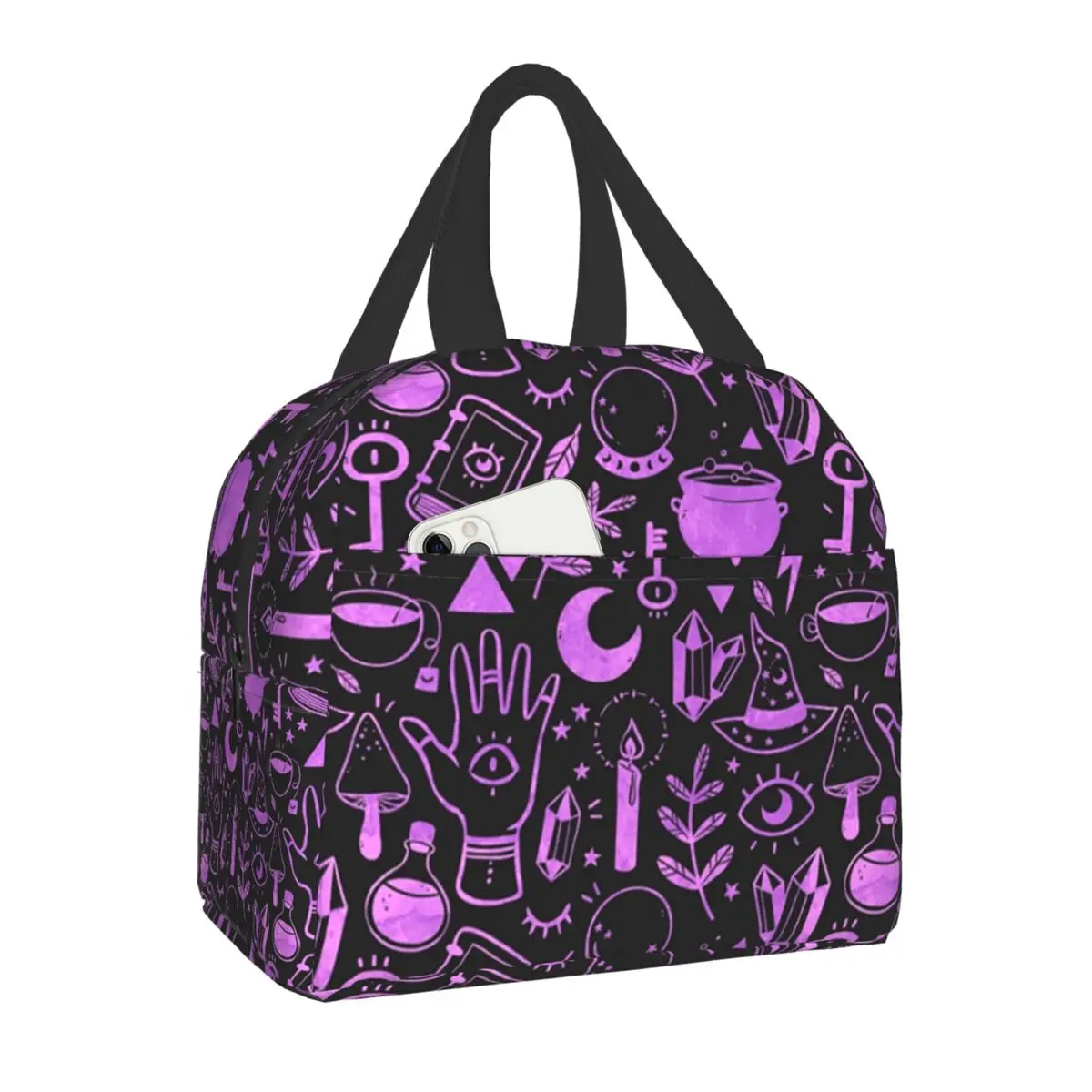 Witchy Things Textured Purple Insulated Lunch Bag for Women Resuable Halloween Witch Thermal Cooler Lunch Tote Picnic Travel
Witchy Things Textured Purple Insulated Lunch Bag for Women Resuable Halloween Witch Thermal Cooler Lunch Tote Picnic Travel