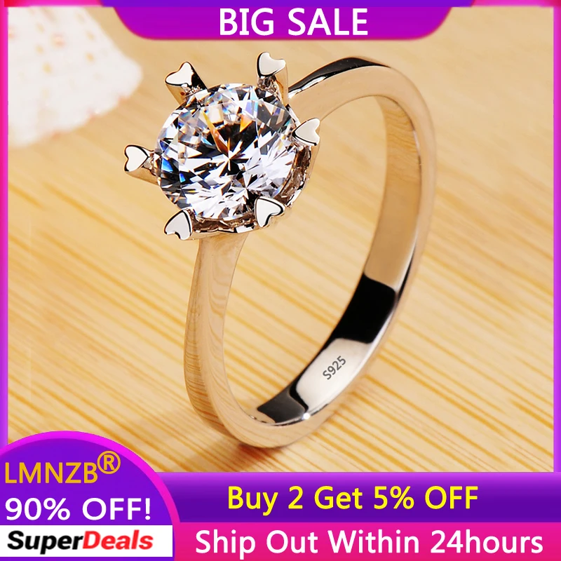 LMNZB Original Tibetan Silver Rings Classic Love Claw Snowflake Six Prong Wedding Engagement Jewelry Ring For Women
LMNZB Original Tibetan Silver Rings Classic Love Claw Snowflake Six Prong Wedding Engagement Jewelry Ring For Women