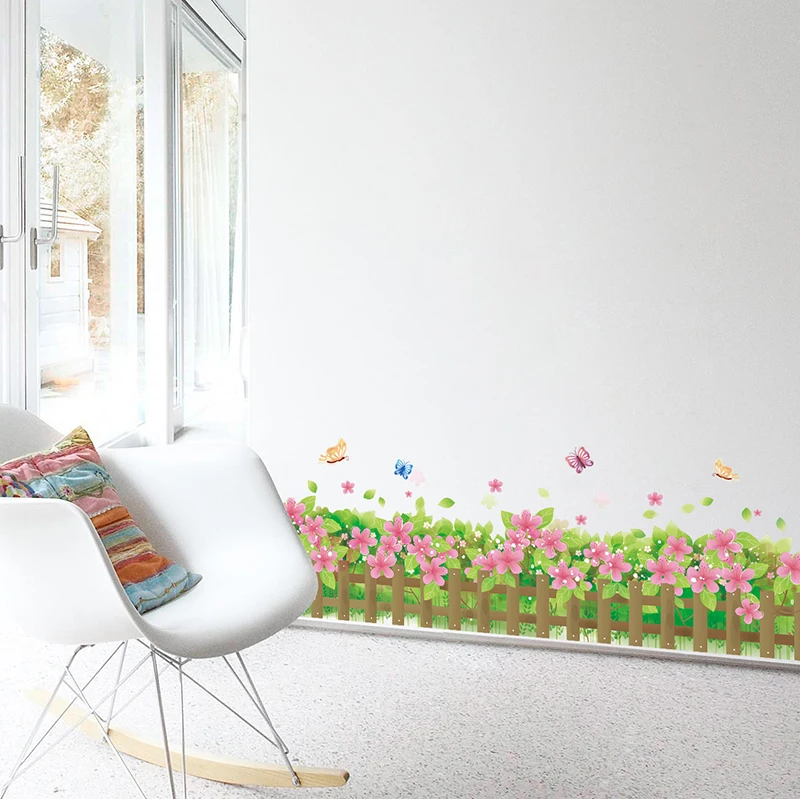 Flowers Baseboard Stickers DIY Butterflies Wall Decals for Living Room Kids Bedroom Kindergarten Nursery Kitchen Home Decoration
Flowers Baseboard Stickers DIY Butterflies Wall Decals for Living Room Kids Bedroom Kindergarten Nursery Kitchen Home Decoration