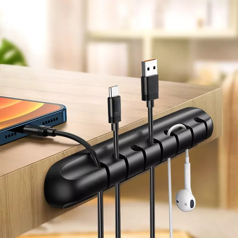 Organizer Management Wire Holder Flexible USB Winder Tidy Silicone Clips For Mouse Keyboard Earphone Protector
Organizer Management Wire Holder Flexible USB Winder Tidy Silicone Clips For Mouse Keyboard Earphone Protector