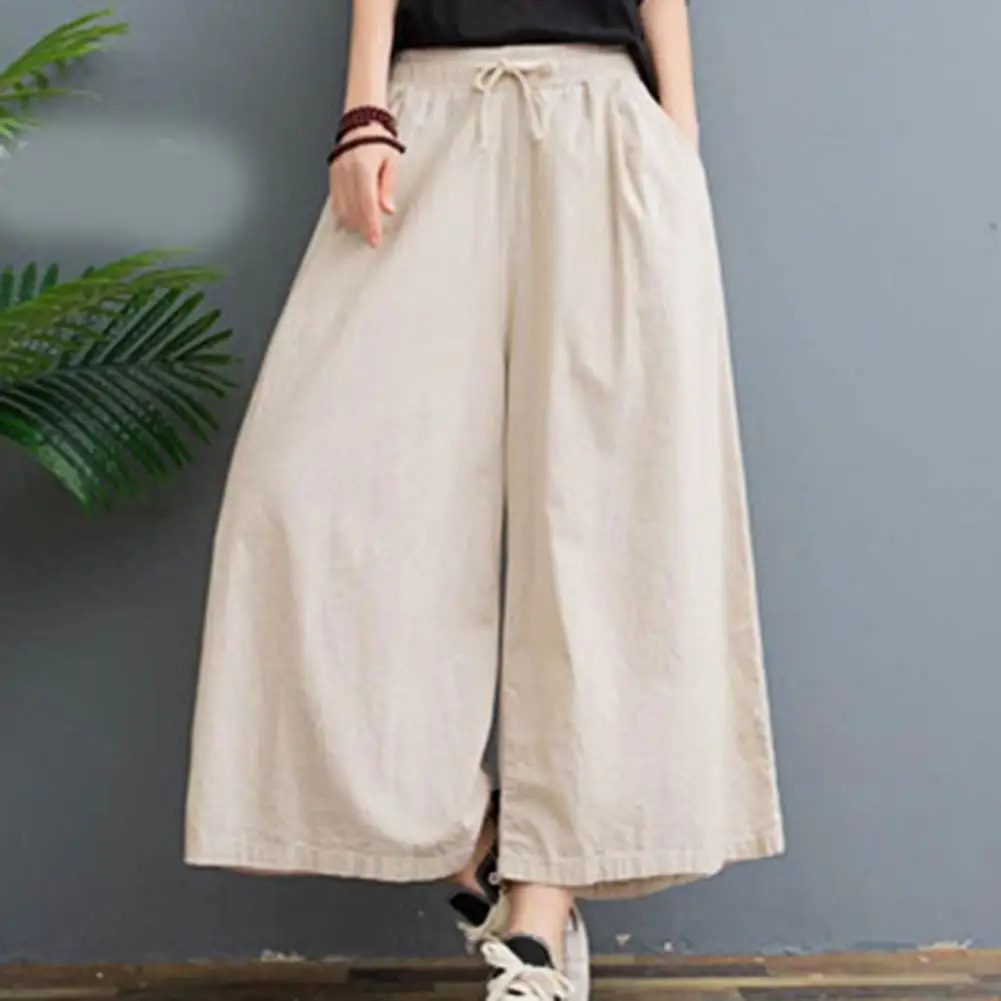 40%HOTElastic Waistband Drawstring Slant Pockets Ninth-Length Woman Pants Casual Straight Oversized Wide Leg Cropped Trousers St
40%HOTElastic Waistband Drawstring Slant Pockets Ninth-Length Woman Pants Casual Straight Oversized Wide Leg Cropped Trousers St