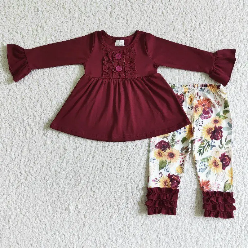 baby kids boutique tunic buttons long sleeve and floral pant girl clothing winter fashion children outfit
baby kids boutique tunic buttons long sleeve and floral pant girl clothing winter fashion children outfit
