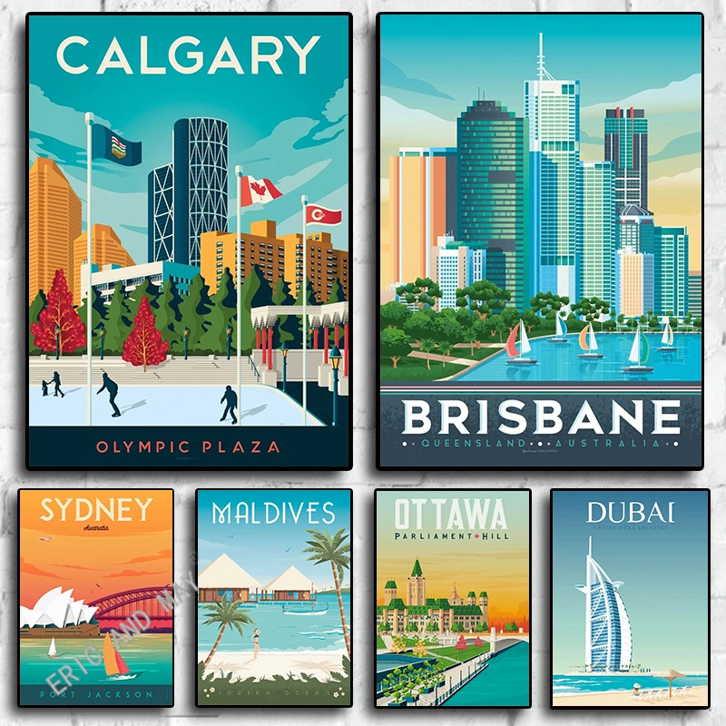 Travel Poster Canada Aesthetic City Streets Tour Dubai Sydney Canvas Painting Wall Art Mural Home Decoration Living Room Decor
Travel Poster Canada Aesthetic City Streets Tour Dubai Sydney Canvas Painting Wall Art Mural Home Decoration Living Room Decor