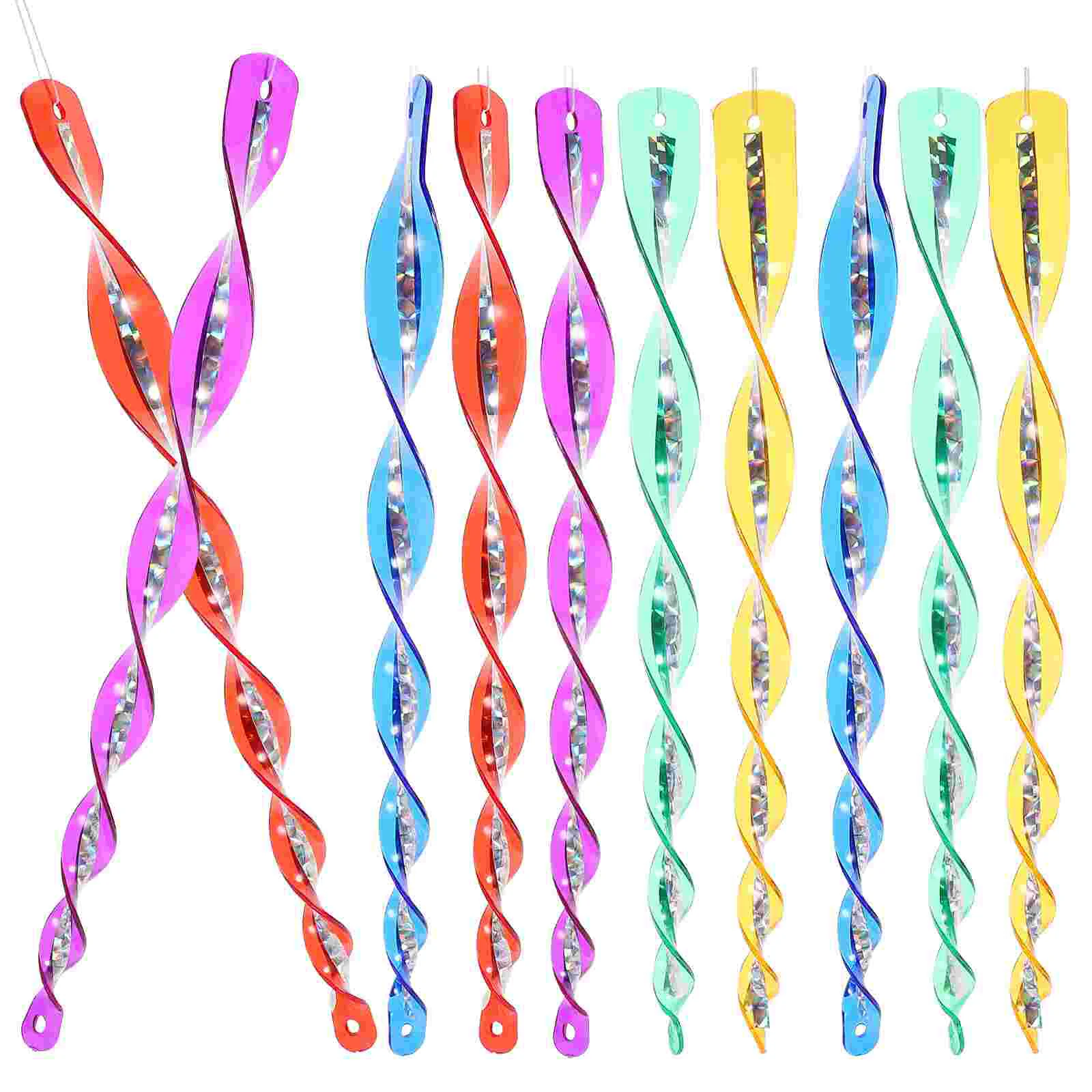 10 Pcs Woodpeckers Tools Spiral Rod Deterrent Bird Scare Devices Ps Reflective Suspension Wind Twisting Rods
10 Pcs Woodpeckers Tools Spiral Rod Deterrent Bird Scare Devices Ps Reflective Suspension Wind Twisting Rods