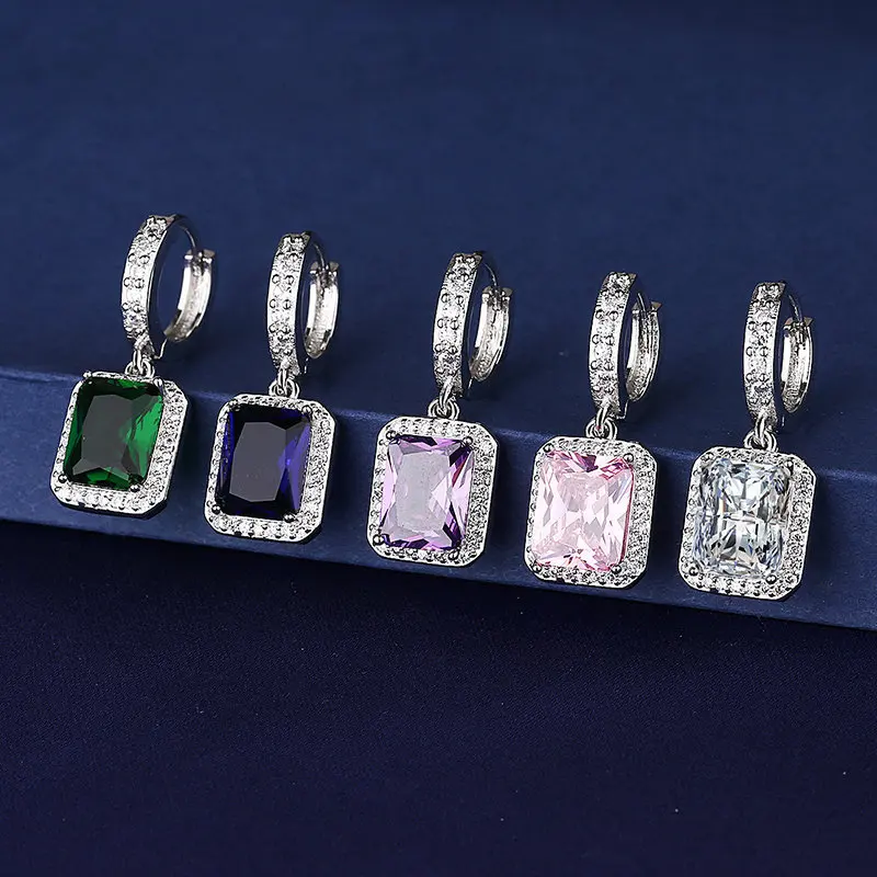 Rainbow Color Cubic Zirconia Earrings Fashion Personality Earrings Set CZ Earrings Women's Wedding Jewelry Statement Earrings
Rainbow Color Cubic Zirconia Earrings Fashion Personality Earrings Set CZ Earrings Women's Wedding Jewelry Statement Earrings