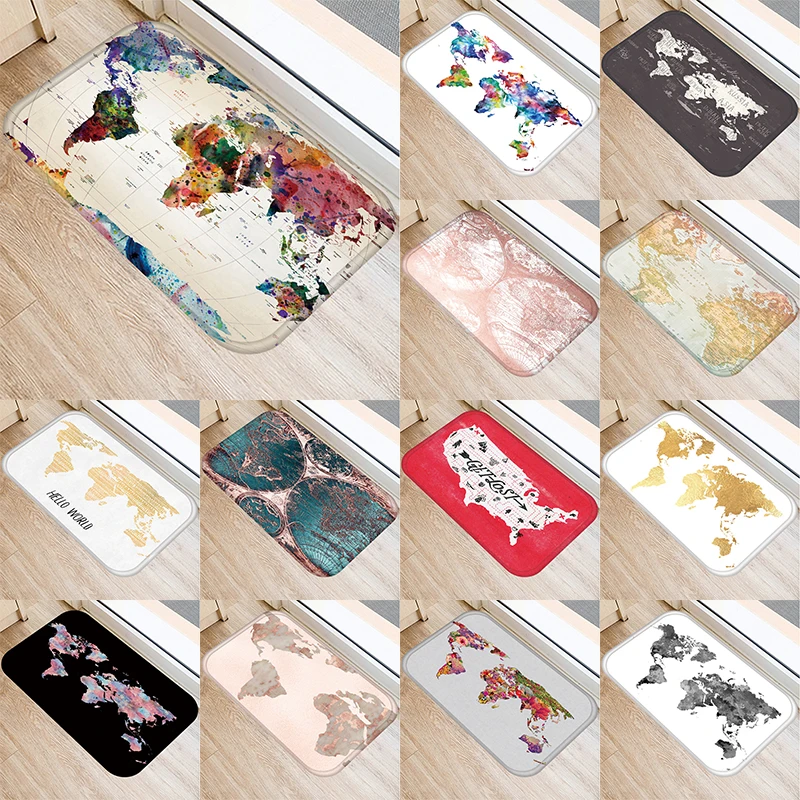 Map Printing Pattern Bathroom Kitchen Entrance Door Mat Coral Fleece Rug Door Mat Indoor Floor Mat Non-Slip Rug Home Decor
Map Printing Pattern Bathroom Kitchen Entrance Door Mat Coral Fleece Rug Door Mat Indoor Floor Mat Non-Slip Rug Home Decor