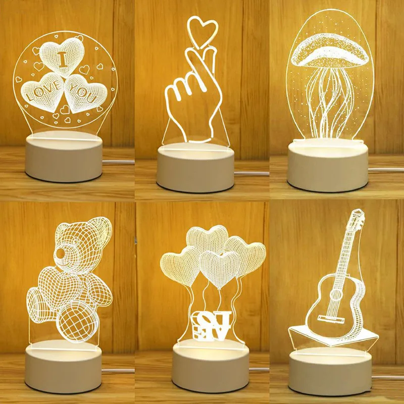 Romantic Love 3D Acrylic Led Lamp for Home Children's Night Light Table Lamp Birthday Party Decor Valentine's Day Bedside Lamp
Romantic Love 3D Acrylic Led Lamp for Home Children's Night Light Table Lamp Birthday Party Decor Valentine's Day Bedside Lamp