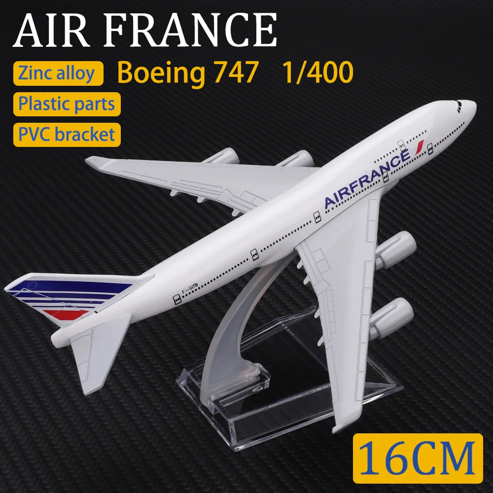 Metal Aircraft Model 1:400 16cm Air France Boeing 747 Metal Replica Alloy Material Aviation Simulation Children's Toys Ornaments
Metal Aircraft Model 1:400 16cm Air France Boeing 747 Metal Replica Alloy Material Aviation Simulation Children's Toys Ornaments