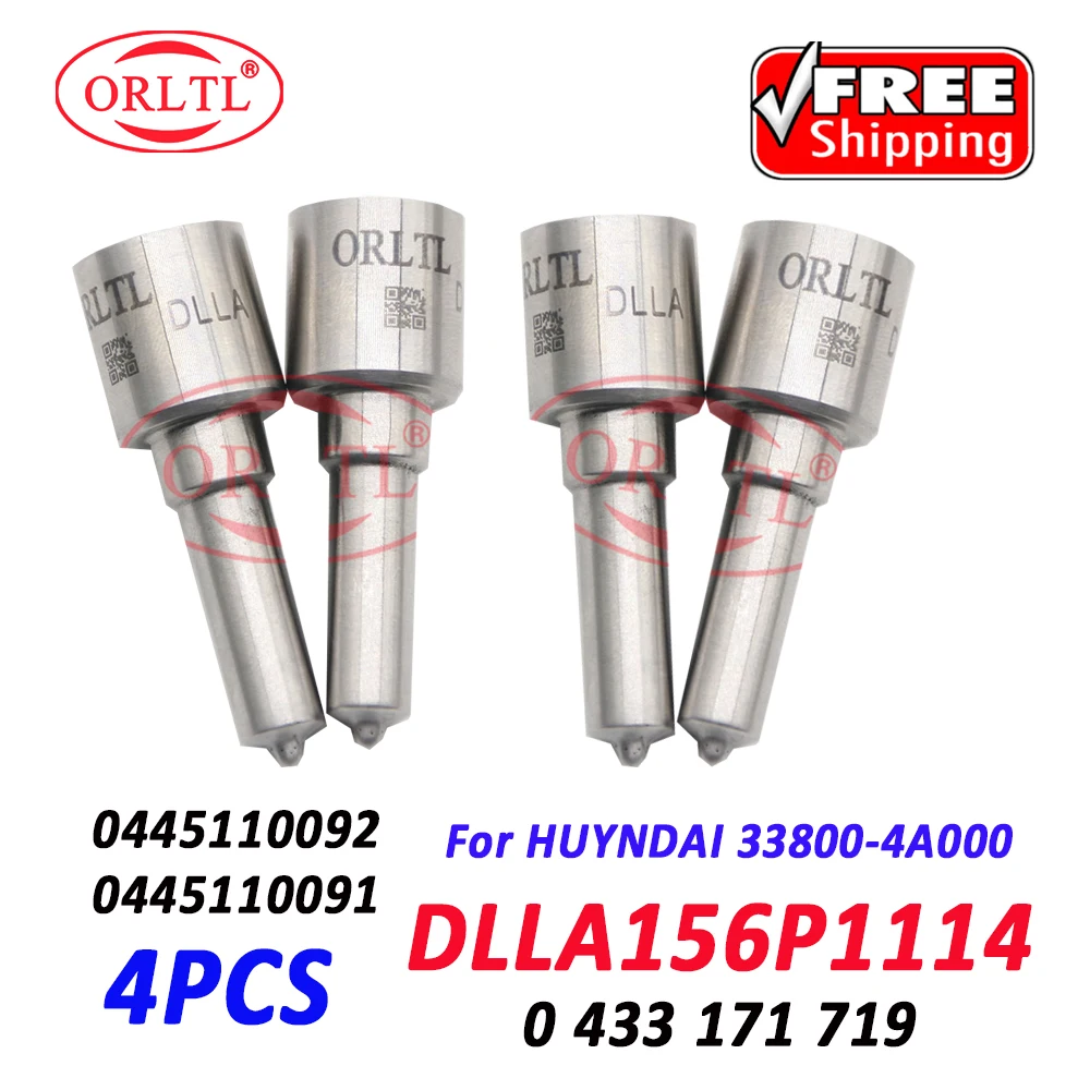 4 шт. ORLTL DLLA156P1114 Топливная форсунка 0 433 171 719 Распылитель Common Rail 0433171719 Для Hyundai H1 KIA 33800-4A000
4 шт. ORLTL DLLA156P1114 Топливная форсунка 0 433 171 719 Распылитель Common Rail 0433171719 Для Hyundai H1 KIA 33800-4A000