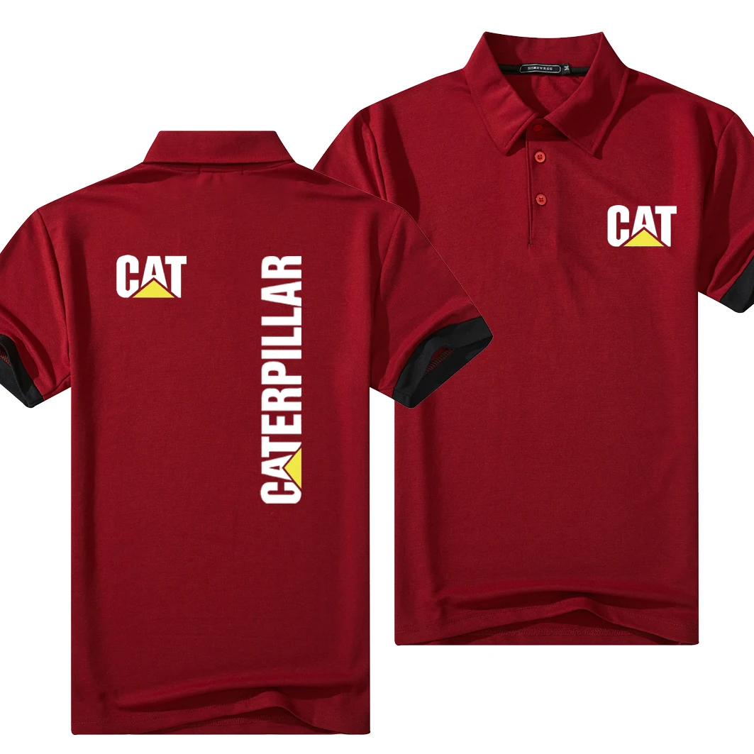 CAT Logo Summer New Brand Lapel Polo Fashion Men Cotton T-Shirts Casual Breathable Short Sleeve
CAT Logo Summer New Brand Lapel Polo Fashion Men Cotton T-Shirts Casual Breathable Short Sleeve