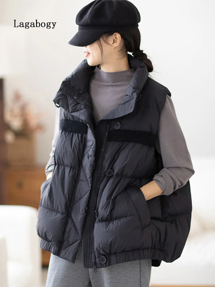 2022 New Autumn White Duck Down Coats Vest Warm Outerwear Casual Sleeveless Winter Women Loose Zipper Waistcoat
2022 New Autumn White Duck Down Coats Vest Warm Outerwear Casual Sleeveless Winter Women Loose Zipper Waistcoat