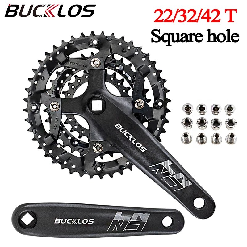 BUCKLOS MTB Crankset 170mm Cranks Mountain Bike 104 BCD 64 BCD 22/34/44T Triple Chainwheel Square Hole Crank Set for Bicycle
BUCKLOS MTB Crankset 170mm Cranks Mountain Bike 104 BCD 64 BCD 22/34/44T Triple Chainwheel Square Hole Crank Set for Bicycle