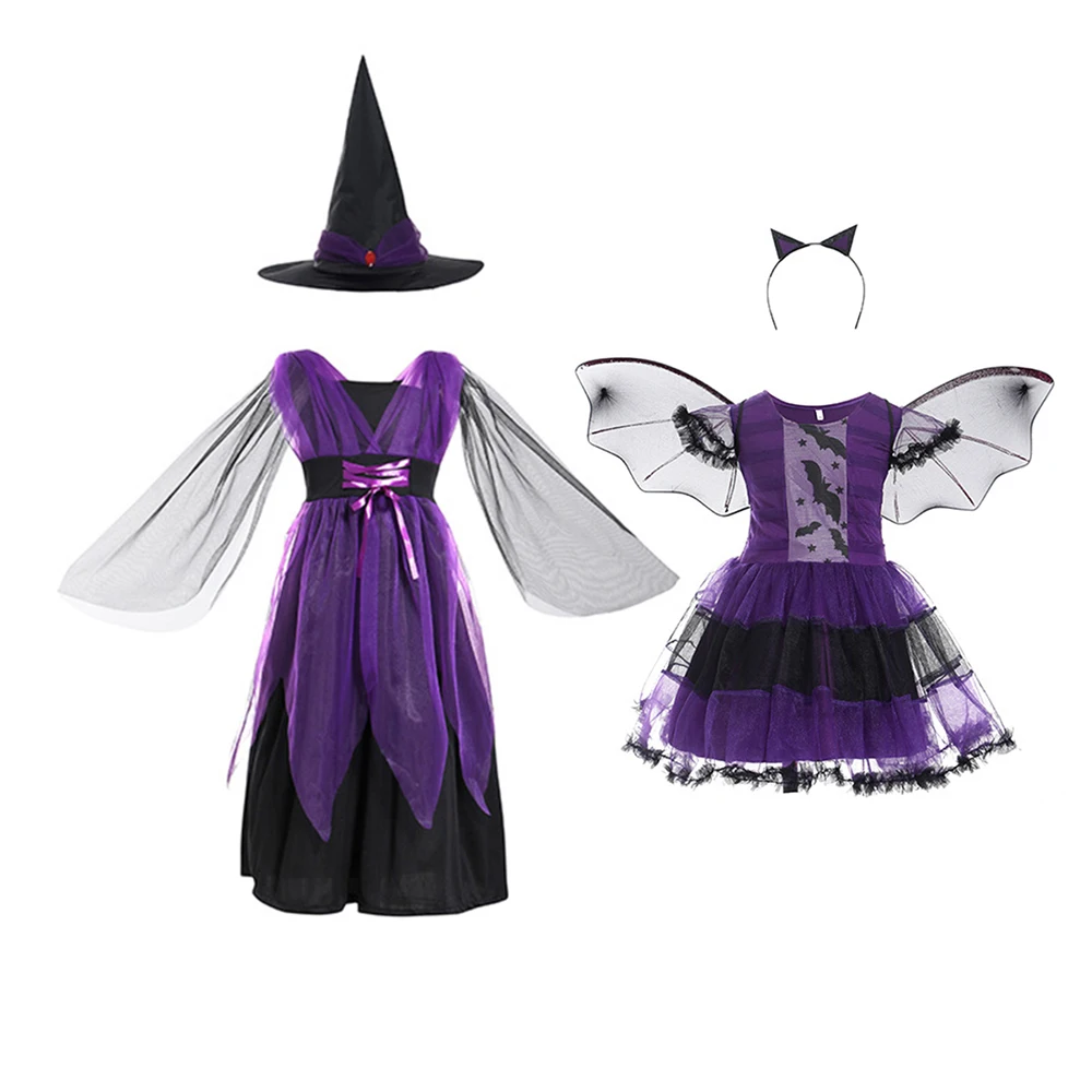 2022 Childrens Halloween Costume Witch Cosplay Dresses Princess Skirt Girl Clothing Black Horror Style Masquerade Party Vestido
2022 Childrens Halloween Costume Witch Cosplay Dresses Princess Skirt Girl Clothing Black Horror Style Masquerade Party Vestido