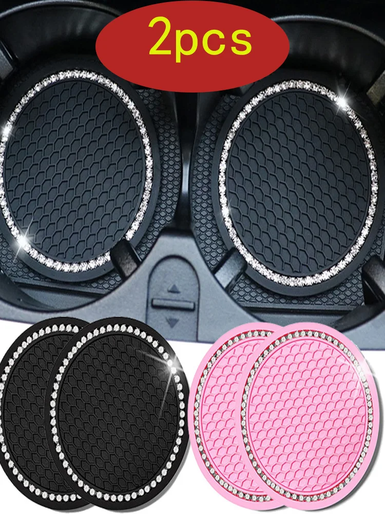 2pcs Non-slip Car Water Cup Pad Diamond Rhinestone Rubber Mat for Bottle Holder Coaster Auto Interior Anti-skid Cup Holders 7cm
2pcs Non-slip Car Water Cup Pad Diamond Rhinestone Rubber Mat for Bottle Holder Coaster Auto Interior Anti-skid Cup Holders 7cm