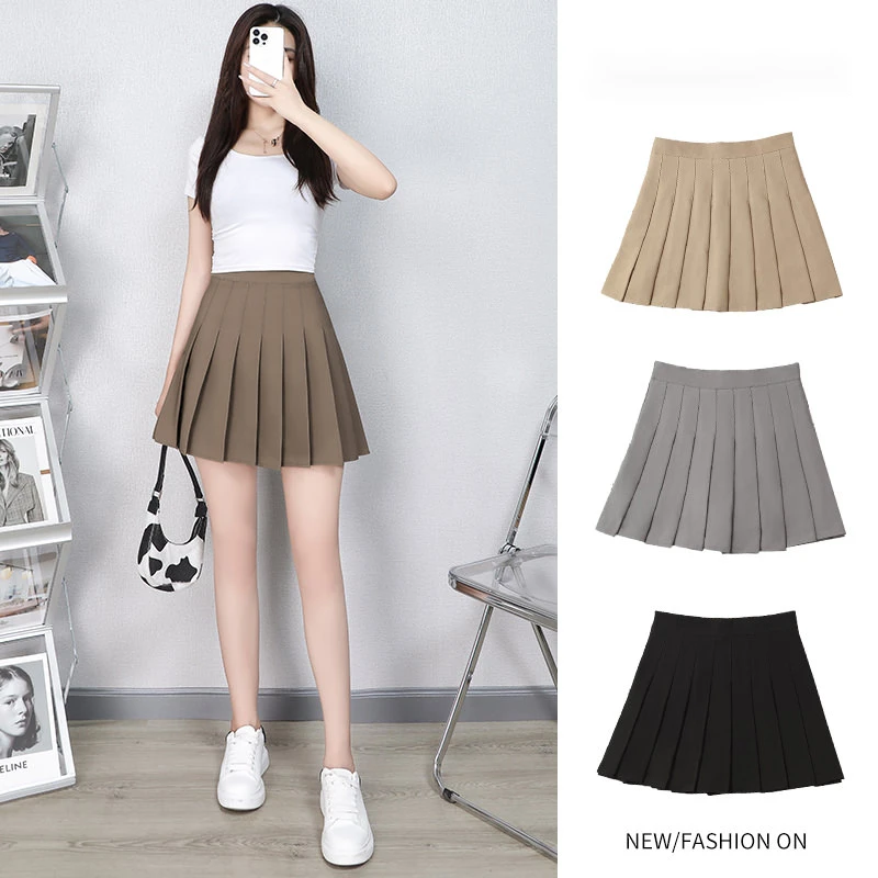 Pleated Skirts For Women Fashion 2023 Summer a Line High-waisted Korean Style School Girl Uniform Brown Skirt Women's Clothing
Pleated Skirts For Women Fashion 2023 Summer a Line High-waisted Korean Style School Girl Uniform Brown Skirt Women's Clothing
