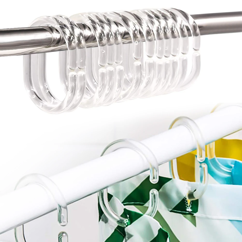Accessories Shower Curtain Rings Rail Guide Single Hook Universal 24pcs 6 X 4cm Bathroom C-shape Oval Plastic Pole
Accessories Shower Curtain Rings Rail Guide Single Hook Universal 24pcs 6 X 4cm Bathroom C-shape Oval Plastic Pole