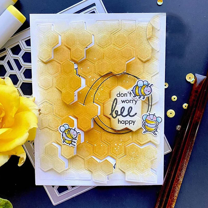 Lxxwtz Honey Hive Background Metal Cutting Dies Stencils for DIY Scrapbooking/album Decorative Embossing DIY Paper Cards
Lxxwtz Honey Hive Background Metal Cutting Dies Stencils for DIY Scrapbooking/album Decorative Embossing DIY Paper Cards