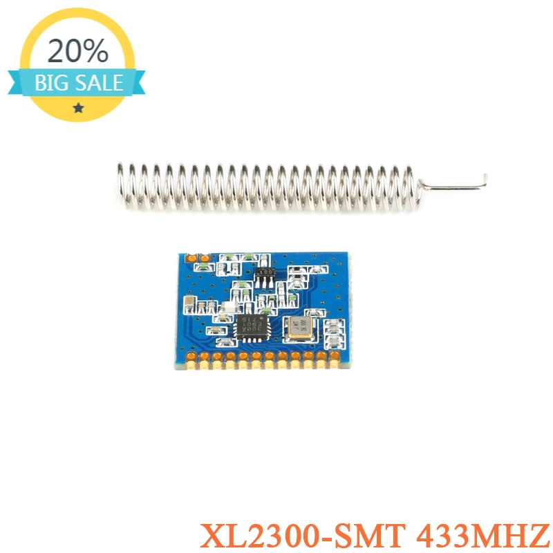 CMT2300A 433MHz LoRa Wifi Wireless Transceiver Module SI4438 SI4432 RF Transmitter Receiver Spring Antenna Distance 1000m
CMT2300A 433MHz LoRa Wifi Wireless Transceiver Module SI4438 SI4432 RF Transmitter Receiver Spring Antenna Distance 1000m