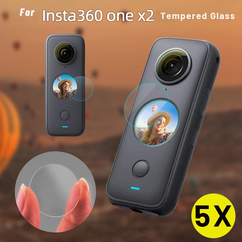 5Pcs Tempered Glass Screen Protector For Insta360 ONE X2 Transparent Screen Protector Ultra-Clear 9H 2.5D Cover
5Pcs Tempered Glass Screen Protector For Insta360 ONE X2 Transparent Screen Protector Ultra-Clear 9H 2.5D Cover