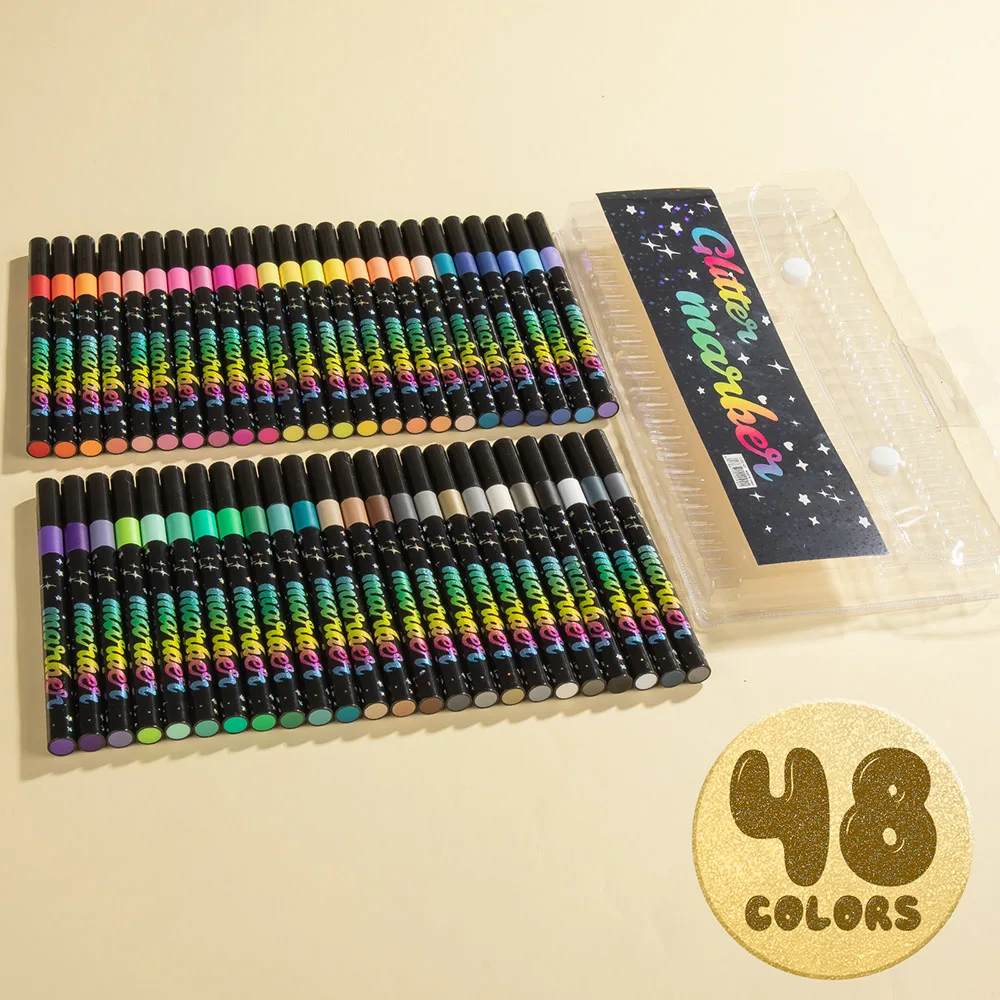 Маркеры для рисования Brush Glitter Markers 12 шт
Маркеры для рисования Brush Glitter Markers 12 шт
