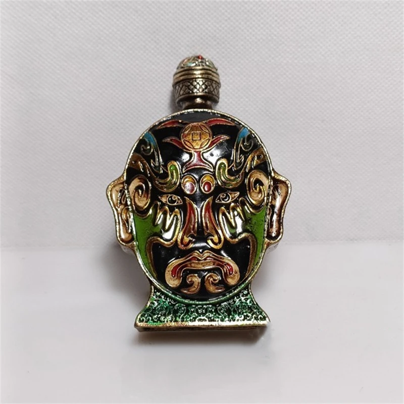 Hand painted Peking Opera facial makeup snuff bottle, Exquisite craft gifts, living room decorations, double-sided old objects
Hand painted Peking Opera facial makeup snuff bottle, Exquisite craft gifts, living room decorations, double-sided old objects