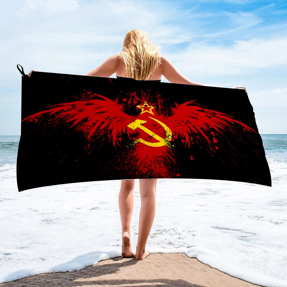 Soviet Union USSR Flag Microfiber Bath Towel Beach Towel Female Silk Printed Long Skirt Wrapped Bikini Covered Sunscreen Blanket
Soviet Union USSR Flag Microfiber Bath Towel Beach Towel Female Silk Printed Long Skirt Wrapped Bikini Covered Sunscreen Blanket