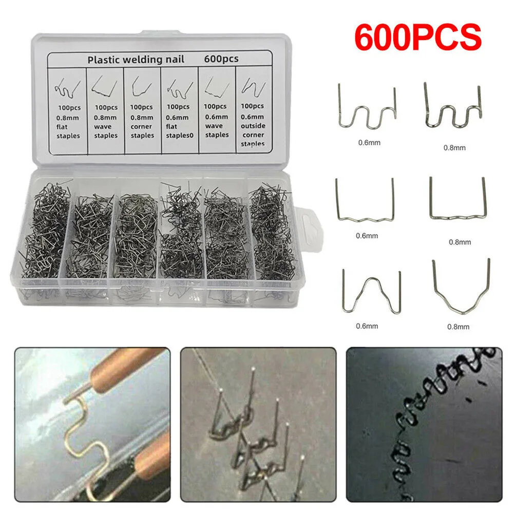 600Pcs Car Repair Machine Welding Hot Stapler Bumper Fender Welder Staples Plastic Welding Nails And Wires For Car Bumpers
600Pcs Car Repair Machine Welding Hot Stapler Bumper Fender Welder Staples Plastic Welding Nails And Wires For Car Bumpers