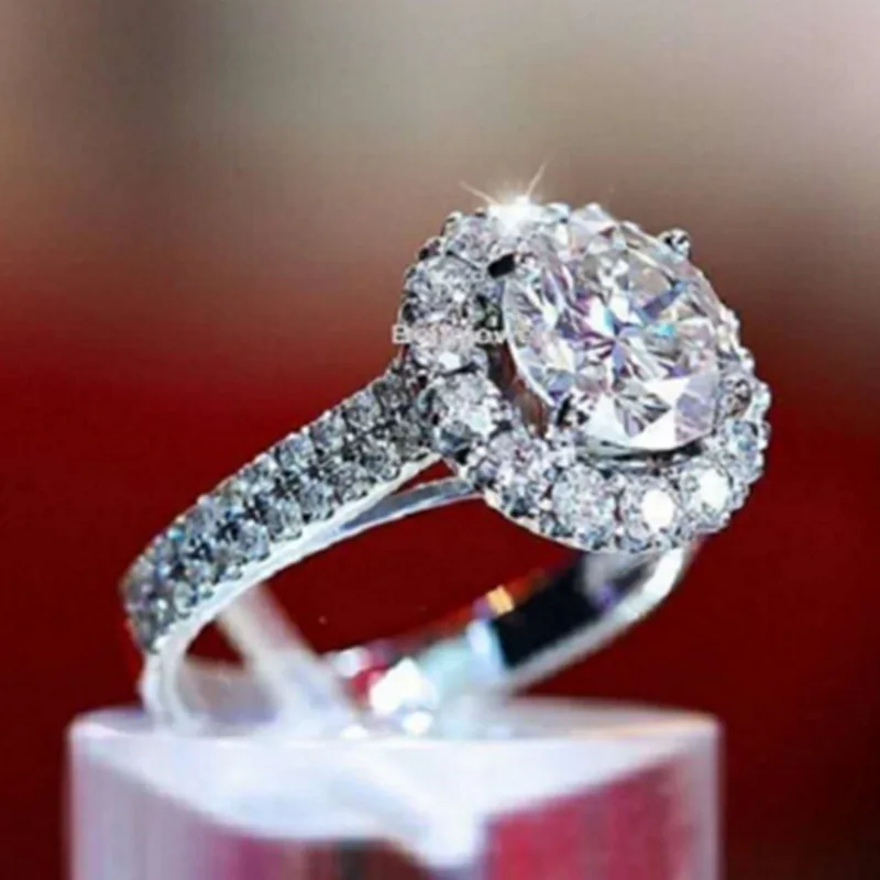 Milangirl Sparkling Big Round Ring Crystal Classic Jewelry Female Engagement Rings for Women Party
Milangirl Sparkling Big Round Ring Crystal Classic Jewelry Female Engagement Rings for Women Party