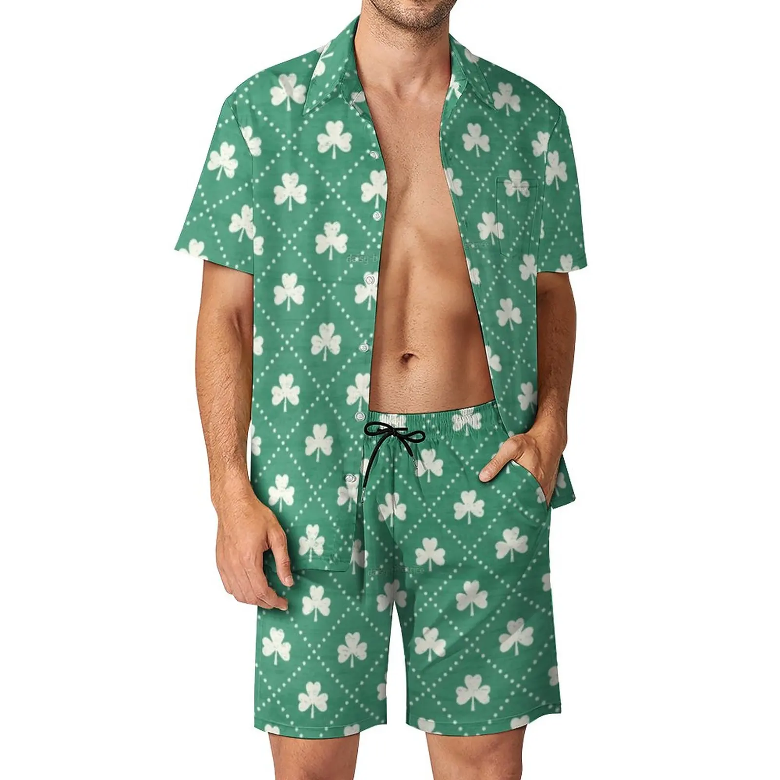 Shamrock Pattern Men Sets Plaid Dots Print Trendy Casual Shirt Set Short-Sleeved Custom Shorts Summer Beach Suit Plus Size
Shamrock Pattern Men Sets Plaid Dots Print Trendy Casual Shirt Set Short-Sleeved Custom Shorts Summer Beach Suit Plus Size
