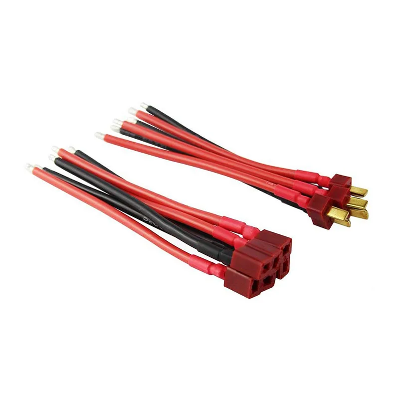 Deans Style T Plug Male Female Connector With Silicone Wire 10CM 14AWG For RC Lipo Battery
Deans Style T Plug Male Female Connector With Silicone Wire 10CM 14AWG For RC Lipo Battery