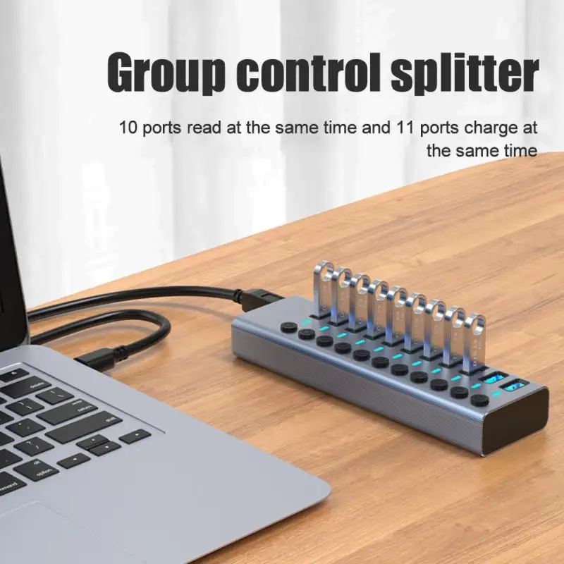 Разветвитель USB для ПК, с выключателем для компьютера, с 5/8/11 портами 
Разветвитель USB для ПК, с выключателем для компьютера, с 5/8/11 портами